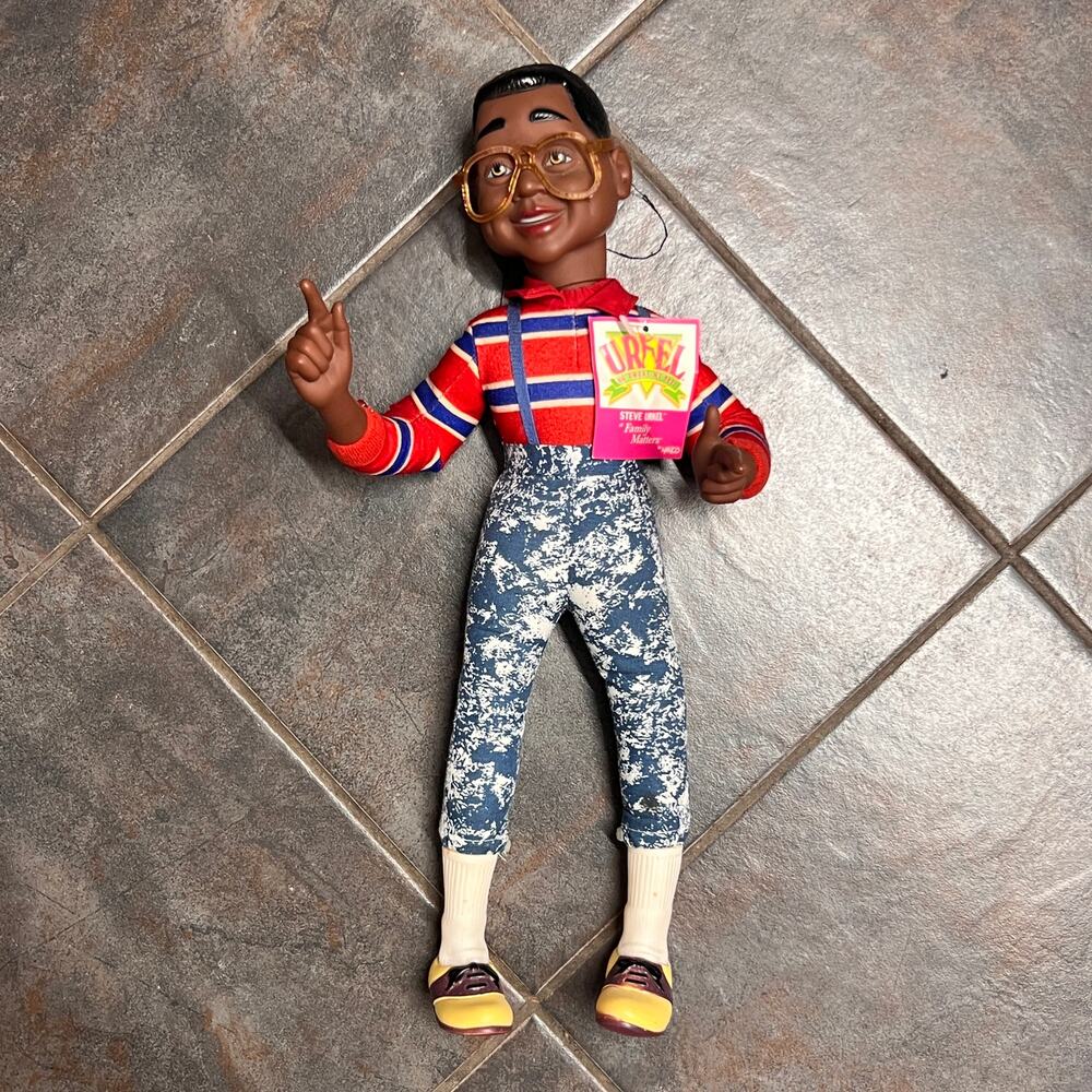 Family Matters Steve Urkel Vintage Doll 1991 EUC